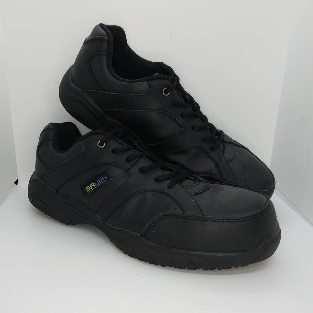 SRMax Composite Toe Men's Pre-owned Black Slip Resistant Work Shoes - sz. 11
